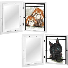 CalmGeek Pack of 2 Picture Frames Children's Drawings Art Photo Frames for Children, Art Photo Frame, Front Opening Picture Frame for Schools, Families or Offices