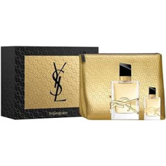 ‎Yves Saint Laurent Yves Saint Laurent Libre komplekts 50 ml parfimērijas ūdens + 7,5 ml parfimērijas ūdens (miniatūra) + 1 YSL kosmētikas somiņa (tualetes piederumu maisiņš)