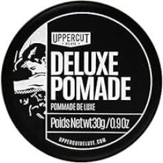 Uppercut Deluxe , Deluxe Pomade Midi, профессиональная помада на водной основе для создания вневременных и классических образов, сильная фиксация и блеск 