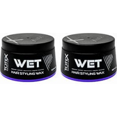 Totex WET Hair Wax I Wet Hair Styling Wax I Wet Hair Styling Wax I Shiny and Natural Hair Look I Maximum Control I 150 ml (2 iepakojumā)