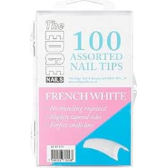 The Edge Nails French White, 100 разных типсов для ногтей