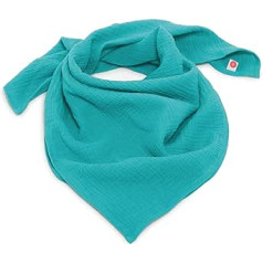 nanito XXL Scarf Muslin Scarf 30+ Colours Triangle Scarf Soft Muslin Cloth 100% Organic Cotton Women's Multifunctional Baby Blanket Burp Cloth 120 x 120 cm