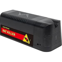 BAOKUA Electronic rat trap with anti-escape door, USB rechargeable, suitable for mice, hamsters, voles and other rodents indoors and outdoors