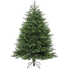 eveXmas Altair Classic zaļa mākslīgā Ziemassvētku eglīte, 215 cm, 1216 zari, 100% PE uzgaļi, komplektā metāla statīvs