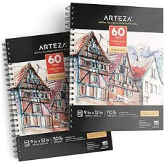Arteza A4 jauktas tehnikas skiču grāmatas