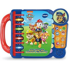 VTech — Paw Patrol, My Book Game Mission Alfabēts, Izglītojošas spēles, Skaņu grāmata un mūzika, Paw Patrol Rotaļlieta, Dāvana bērniem no 3 līdz 7 gadiem — saturs franču valodā