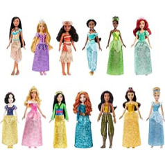 Disney Princess HLW43 Disney SR FD Doll, Pack of 12, Multicoloured [Exclusive to Amazon]