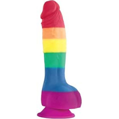 NS Novelties Regenbogen Dong Dildo — Pride Edition, Mehrfarbig, 15,2 cm (6 collas)