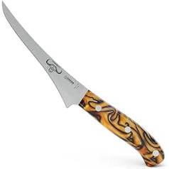 GIESSER seit 1776 - Ražots Vācijā - Filetiermesser 17 cm Spicy Orange, PremiumCut Filet No 1, Filiermesser, Acryl, exotisch, rostfrei, deutsches Grillmesser scharf