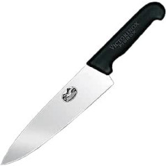 Victorinox Fibrox virtuves nazis grebšanas nazis, garums 20 cm nazis, melns, standarta