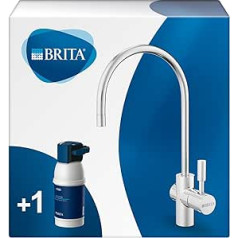 BRITA jaucējkrāns ar integrētu ūdens filtru mypure P1 - Jaucējkrāns ar filtru kaļķakmens, hlora un garšu traucējošu vielu samazināšanai