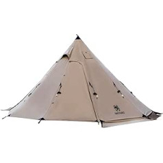 OneTigris NORTHGAZE Teepee Tent for 2-4 People Outdoor Camping Tent with Stove Jack 4 Seasons Tent