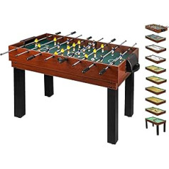 1PLUS extensive multifunctional games table football table (10 in 1) for the whole family.