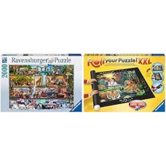 Ravensburger Puzzle 16652 — Eimeja Stjuarte — lieliska savvaļas daba — 2000 gabalu puzle, Eimē Stjuartes motīvs & Roll Your Puzzle XXL — Puzles paklājiņš mīklām ar līdz pat 3000 dabām