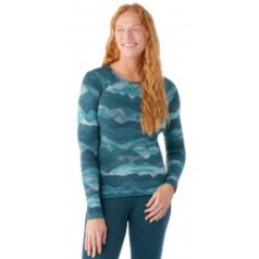 Termo krekls SW WS Classic Thermal Merino Base Layer Crew XS Twilight Blue Mountain Scape