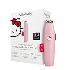 ‎Geske GESKE x Hello Kitty | SmartAppGuided™ MicroCurrent sejas pacelšanas pildspalva | 6 vienā | Ādas kopšanas rīks ar mikrostrāvu | Pretnovecošanās ierīce | Sejas pievilkšana | Jauna āda bez grumbām | Ierīce sejai