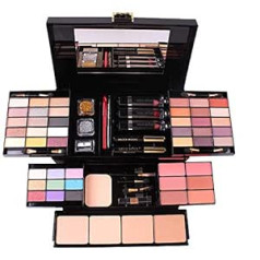 Muuzoning 132 Colors Eyeshadow Korektors Lūpu spīdums Powder Foundation Powder Blush Aplauzuma paletes komplekts Sleek Powder Eye Shadow Rich Colors Cosmetics Kit Ideāli piemērots profesionāliem un ikdienai #1