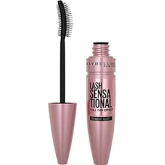 Maybelline New York skropstu tuša apjomam un izteiksmei, Lash Sensational, Midnight Black, 9,5 ml