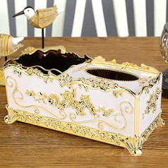 Napkin Organiser, High-End European Exquisite Tissue Box, Metal Case, Box Holder, House, Hotel Decoration Accessories