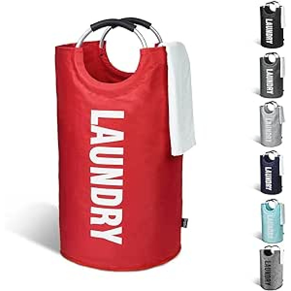 KEPLIN Large Laundry Basket (6 Colors) Foldable Fabric Laundry Basket Foldable Clothes Bag Foldable Laundry Basket (Red) One Size