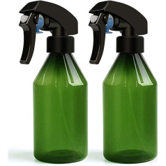 FreeBiz Kunststoff-Sprühflaschen, 300 ml, leere Pflanzennebel, Wasserflaschen für Reinigungslösung, Pflanzensprühflaschen, Gartenarbeit, Wasser, leer, Sprühflasche, Grün, 2 Stück