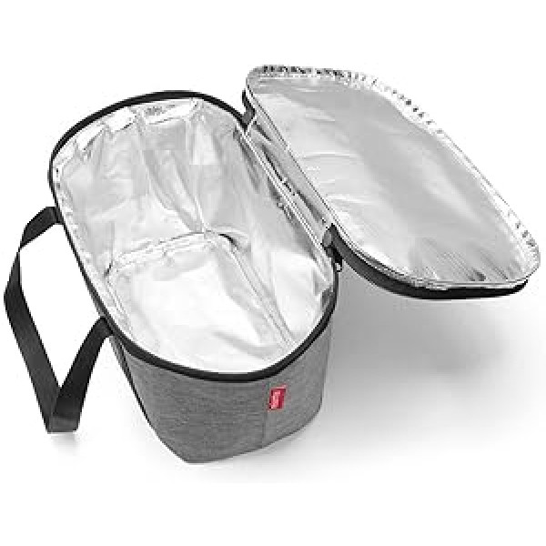 reisenthel Coolerbag — vēsa soma, kas izgatavota no augstas kvalitātes poliestera auduma — ideāli piemērota piknikam, iepirkšanās un ceļojuma laikā, sudraba krāsa, bohēma