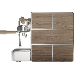 Stone Premium Filter Espresso Machine Wood Chrome Real Wood