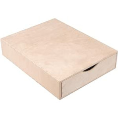 Creative Deco Drawer Box Drawer Element 1 Drawer 33 x 25 x 7 cm (+/- 1 cm) Mini Chest of Drawers for Small Items Made of Birch Plywood Organiser System for Storage, Decoupage & Decoration
