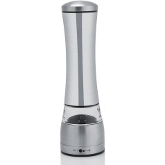 Abrasive, Salt and Pepper Mill, Manual Salt and Pepper Mill with Ceramic Rotor Adjustable Coarseness Stainless Steel Hand Shaker Acrylic Glass