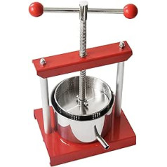 2L Fruit Press Fruit Wine Press Press for Grapes, Fruit, Meat, Autumn, Fat, Vegetables, Cheese Making, Stainless Steel