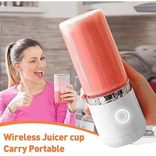  Portable Juicer Blender, 350ml 6-Blades Mini Blender with  Straw, Electric Juicer Bucket Portable Mixer for Shakes & Smoothies: Home &  Kitchen