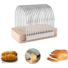 Hasselback Potato Cutter, Hasselback Potato Cutter Rack, Potato Cutter Tool Guide for Cutting Tomatoes, Potatoes, Meat, Bread and Cakes