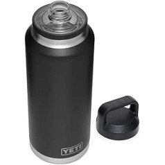 YETI Rambler 1,3 l vakuumizolēta nerūsējošā tērauda pudele ar vāciņu, melna