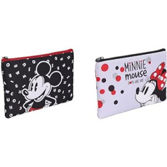 CERDÁ Life's Little Moments - Makeup Bag for Women Mickey Mouse Motif Official Disney - Cosmetic Organiser Storage - Handbag Purse Zip - Pencil Case - School Accessories