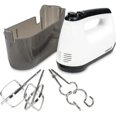 Korona 23012 Hand Mixer with Storage Box | Practical Box for Dough Hooks, Stirrers and Cables | Hand Stirrer with Six Power Levels | Turbo Level | Eject Button | 400 Watt