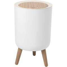 KITCHEN MOVE MALMO Touch Waste Bin with Base, 7 L, Wood Colour