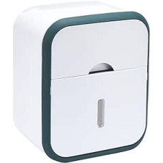 Bamodi daudzfunkcionāls sienas zaļš tualetes auduma papīra turētājs ar atvilktni - augstas kvalitātes ABS, ūdensizturīgs, viegli montējams - ideāli piemērots vannas istabai