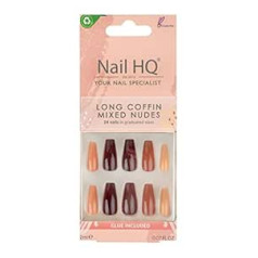 Nail Hq Long Coffin Nails Jaukti akti