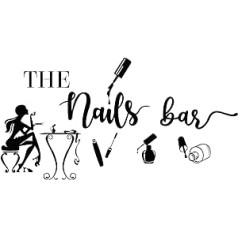 Superdant The Nails Bar Sienas Uzlīme Skaistums Vinila Sienas Uzlīme Manikīrs Instrumenti Sienas Māksla Manikīra salona Dizains Skaistumkopšanas salonam Ģērbtuves Nagu studijas Apdare