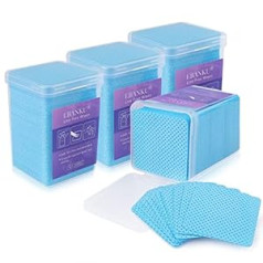 Ebanku Pack of 800 Blue nagu lakas noņemšanas kokvilnas spilventiņi Nagu salvete Kokvilnas salvetes Flīsa nagu salvetes Kokvilnas paliktņi Nagu mākslas salvetes Akrila nagu lakas noņemšanas želejas tīrīšanas spilventiņi