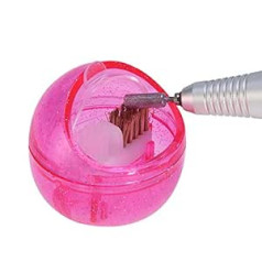 ‎Tmishion Mini Nail Art Drill Cleaner, Dual Clean Brush Putekļu tīrīšanas kastīte Pulēšanas manikīra rīks Nagu urbjmašīnas tīrīšanas kaste nagu putekļu tīrīšanai Pulēšanas manikīra rīks