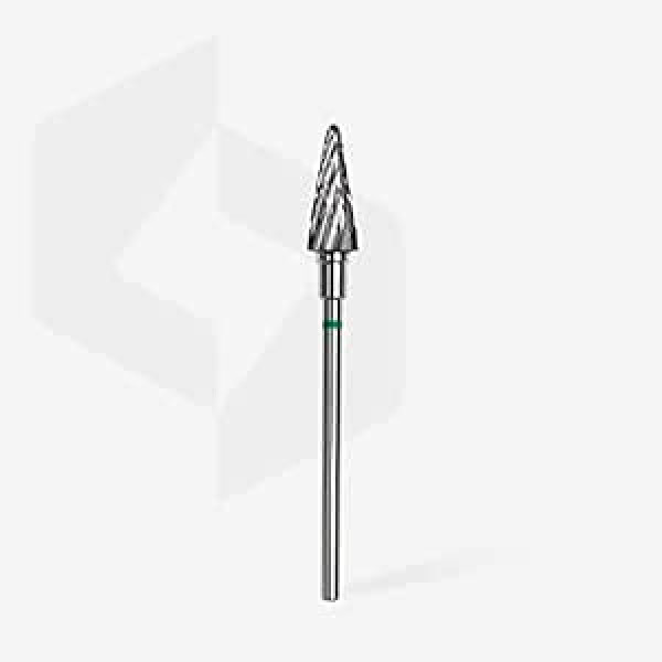 ‎Staleks Staleks Drill Cone Green Nail Manikīrs Karbīds Frustum Akrila Gēls Poligels Nagi Shellac Remover 6/14 mm