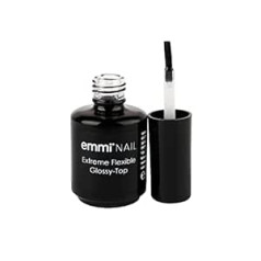 Emmi Nail Extreme Flexible Glossy-Top Sealing I Sealing Gel for Gel Nails High Gloss I Top Coat Gel UV I Medium Viscosity End Gel I Vegan I 14 ml