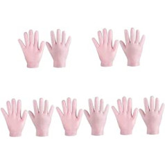 Minkissy 5 Pairs Nourishing Care Gloves Manicure Cuticle Spa Gloves Gel Spa Gloves Dry Gloves Desk Shelf Hand Massager Glove Lotion Girls Sebs Miss