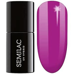 Semilac UV Nail Lacquer 504 Magenta Mood 7ml Collection Influencers