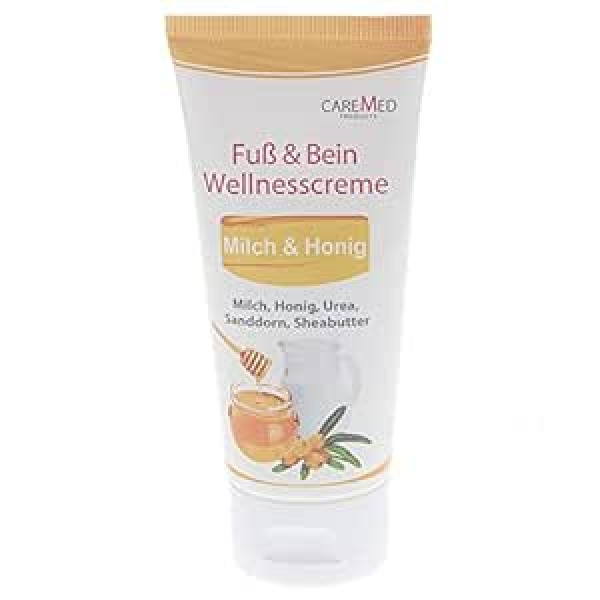 Sanamed CareMed Milk Honey Spa Wellness krēms pēdām un kājām 150 ml