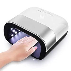 ‎Bowka Nail Dryer LED Lamp for Gel 48 W UV Nail Lamp for Nails Gel Nail Polish with Infrared Sensor 10/30/60/99s Timer 50,000 Hours Life LCD Display