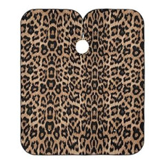 ‎Alaza ALAZA Cheeteh Leopard Print dzīvnieku ūdensizturīgs frizieru apmetnis vīriešiem sievietēm bārdas skūšanās priekšauts Profesionāls audums matu griešanai 65 x 55 collas