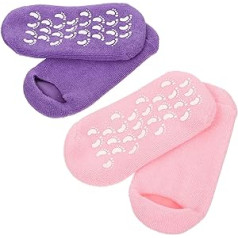 Skisuno 2 Pairs Gel Zeķes Saplaisājušu papēžu kopšanas Zeķes Spa želejas zeķes Atkārtoti lietojamas Mitrinošas Zeķes Losjons Zeķes Pēdu Zāļu gēls Mājsaimniecības Kopšanas Produkti Miss