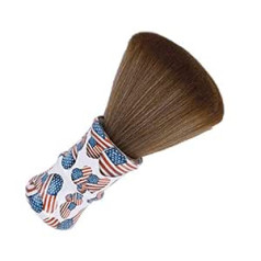 Beaupretty Neck Duster Brush Hairdresser Face Brush Soft Bristle Brush Hairdresser with Wooden Handle Creative Pattern Makeup Brush for Salon Hairdresser Haircut Makeup Cosmetic Accessories